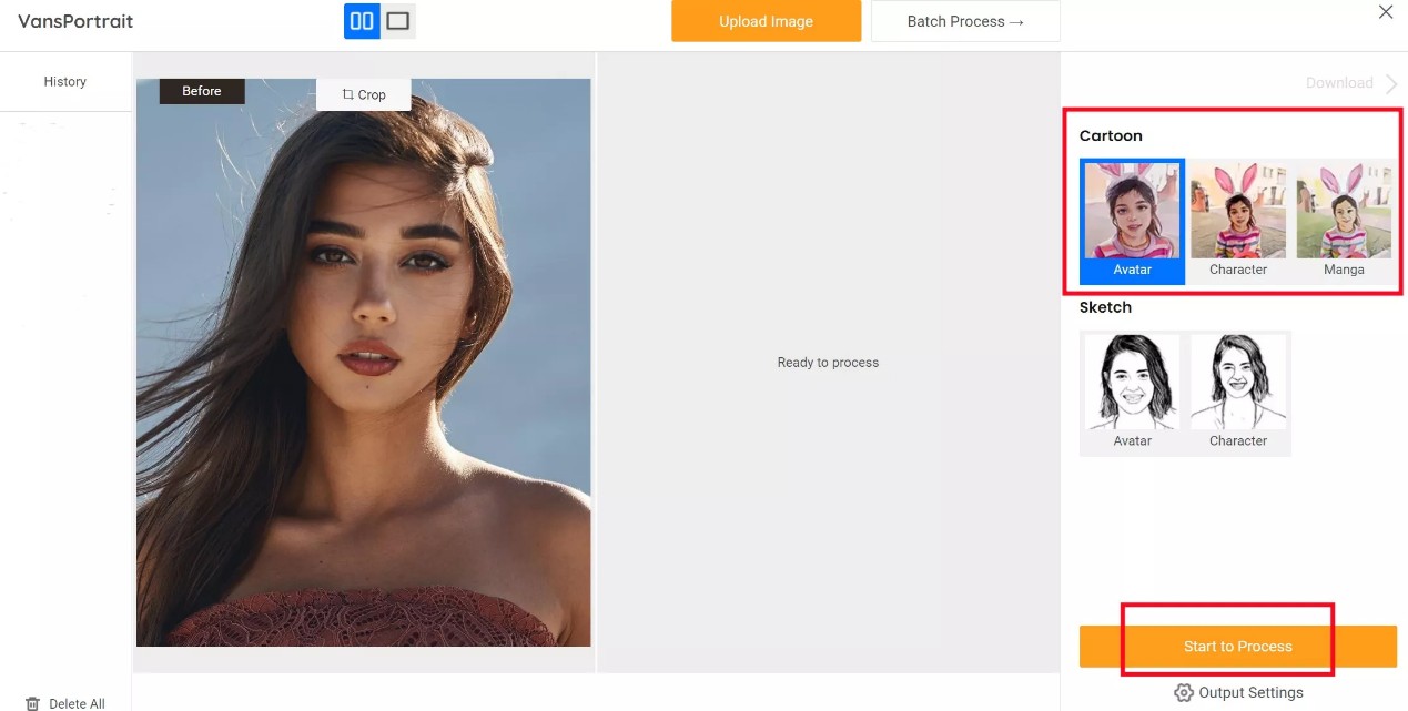 Toongineer Cartoonizer workspace